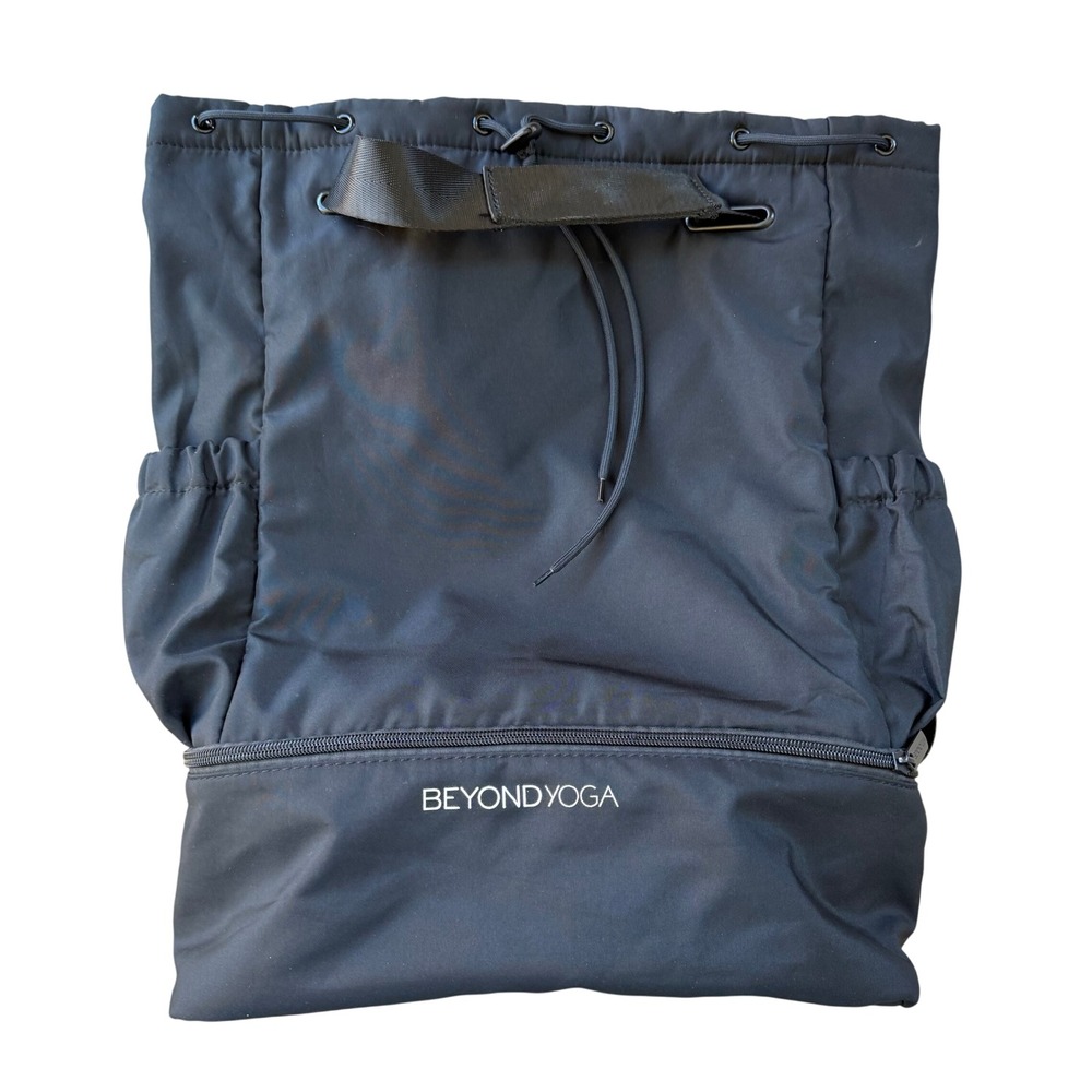 Beyond Yoga Black Convertible Backpack Tote Bag with Shoe Compartment - Picture 4 of 9